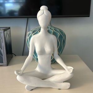 Mikasa Home Accents White Yoga figurine